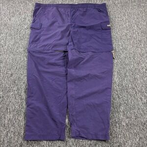 Baggy Y2K Vintage Washington Huskies Starter Convertible Track Pants Purple XL